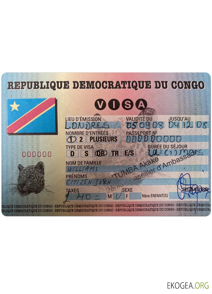 Visa CONGO